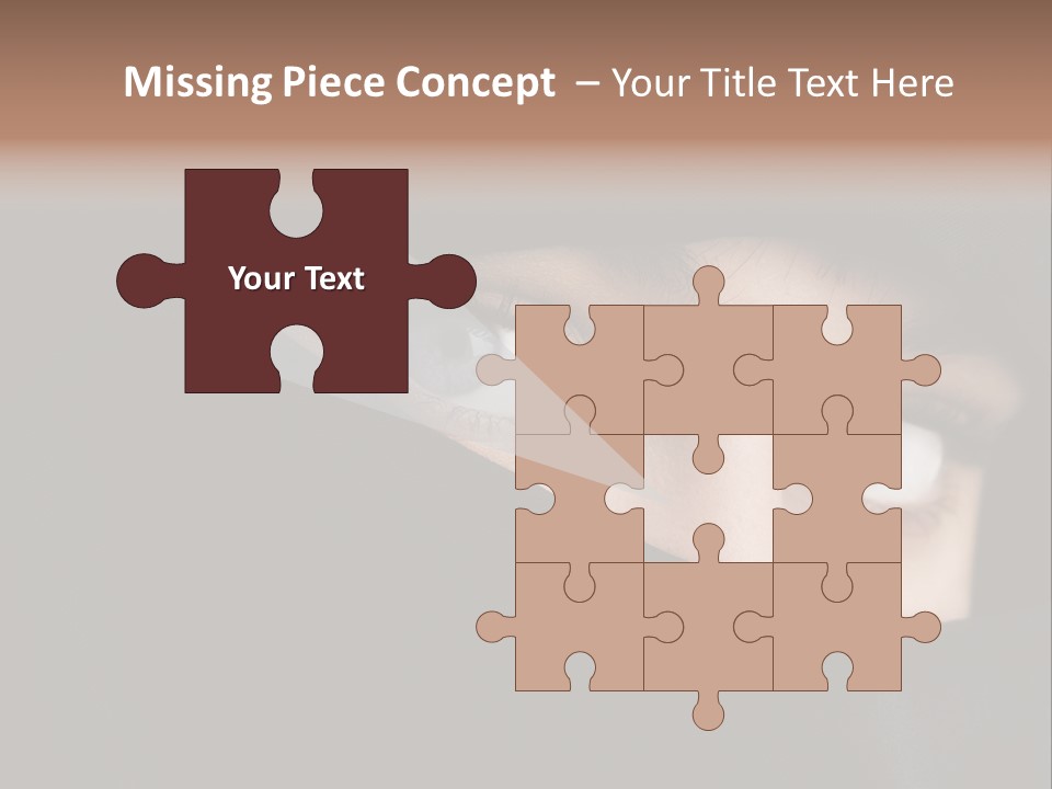 Beautiful Niqab Eyes PowerPoint Template