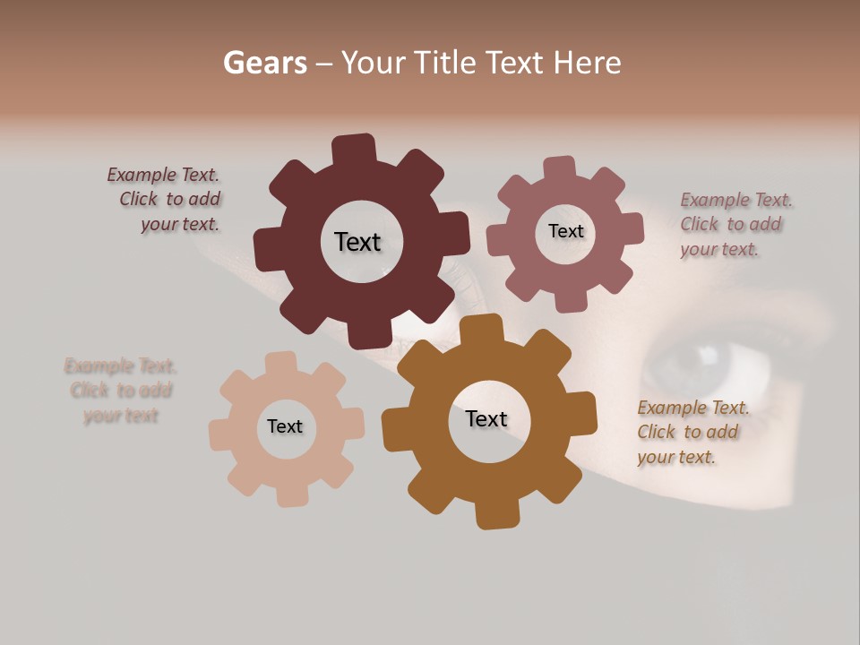 Beautiful Niqab Eyes PowerPoint Template