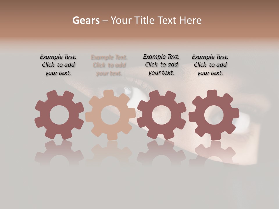 Beautiful Niqab Eyes PowerPoint Template