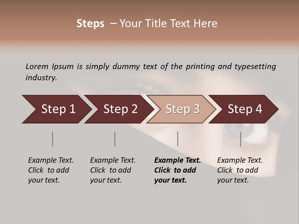 Beautiful Niqab Eyes PowerPoint Template