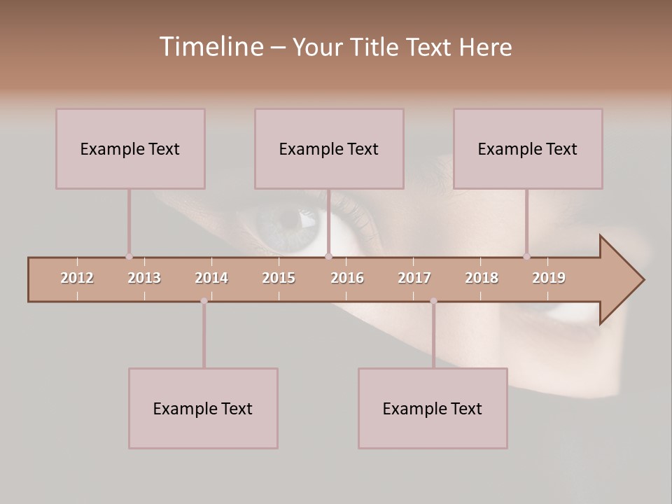 Beautiful Niqab Eyes PowerPoint Template