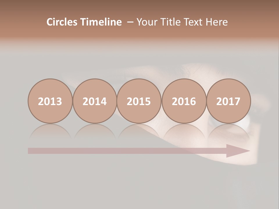 Beautiful Niqab Eyes PowerPoint Template