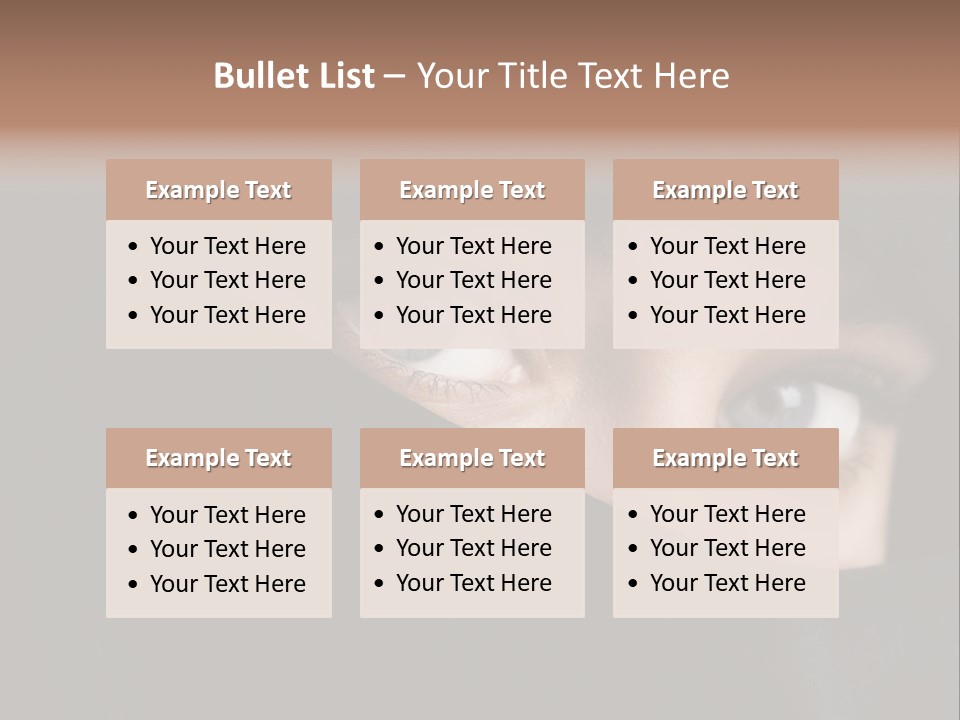 Beautiful Niqab Eyes PowerPoint Template