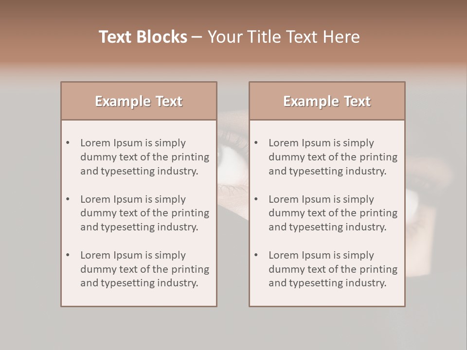 Beautiful Niqab Eyes PowerPoint Template