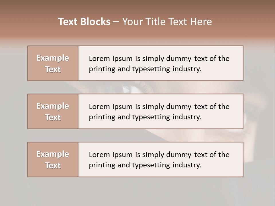 Beautiful Niqab Eyes PowerPoint Template