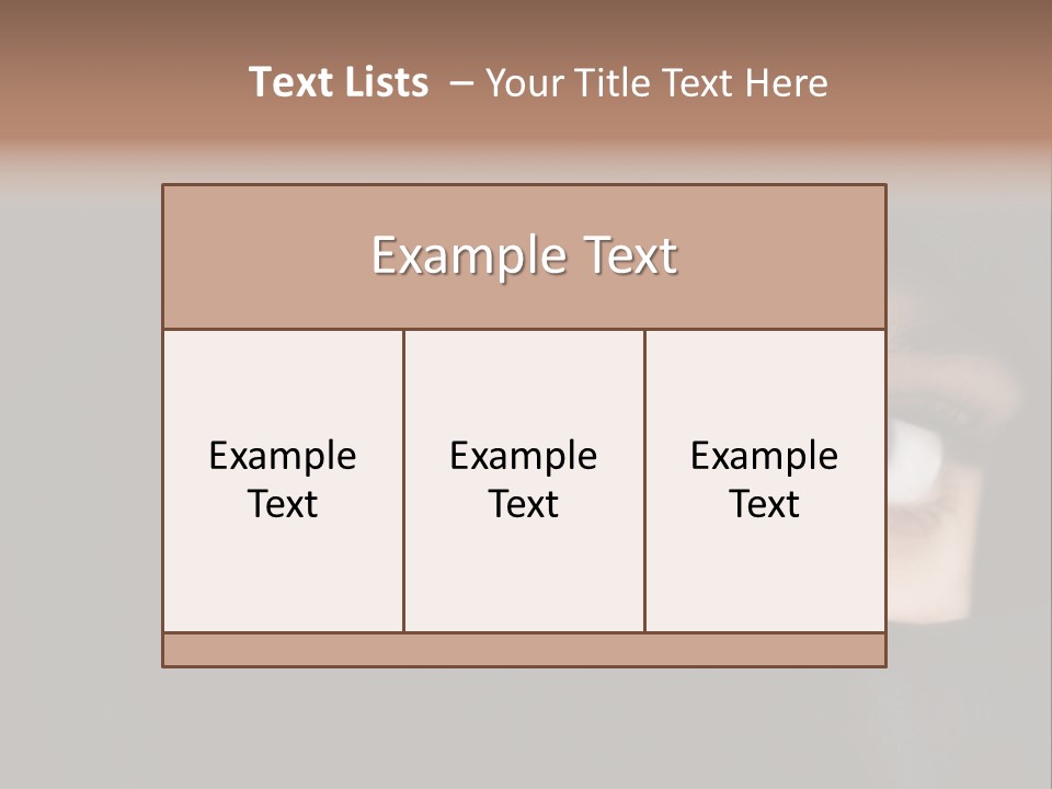 Beautiful Niqab Eyes PowerPoint Template