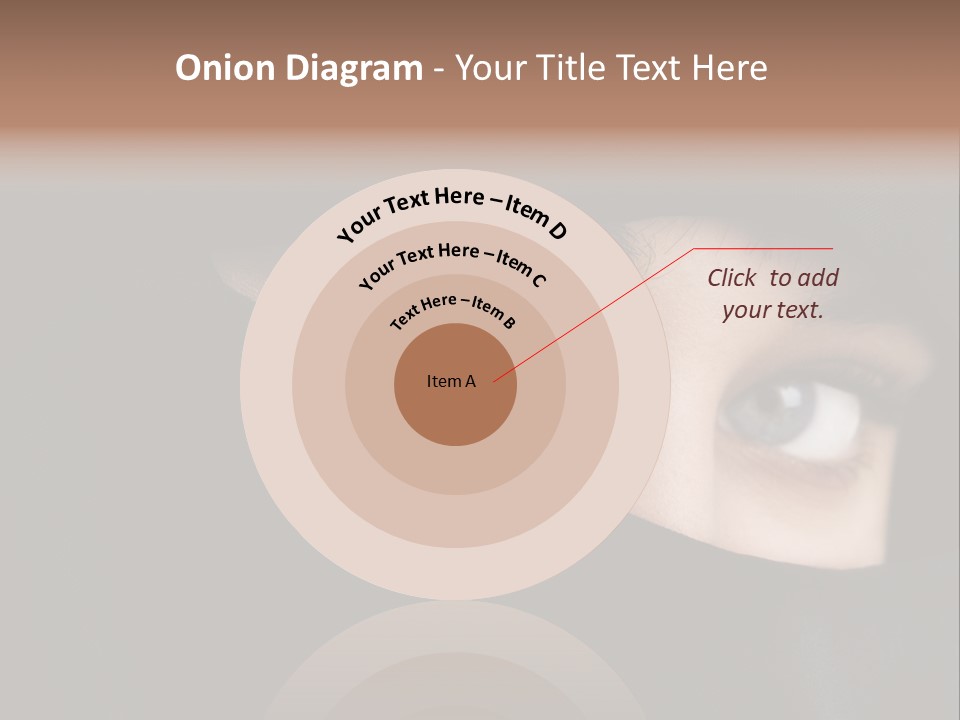 Beautiful Niqab Eyes PowerPoint Template