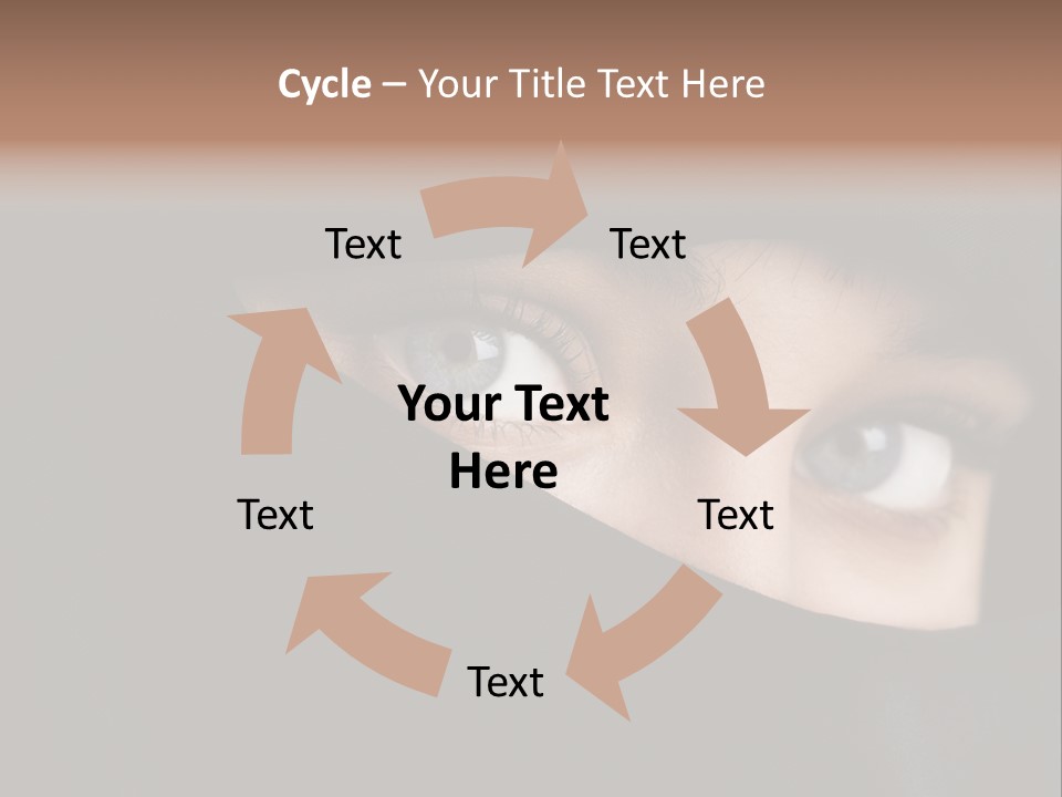 Beautiful Niqab Eyes PowerPoint Template