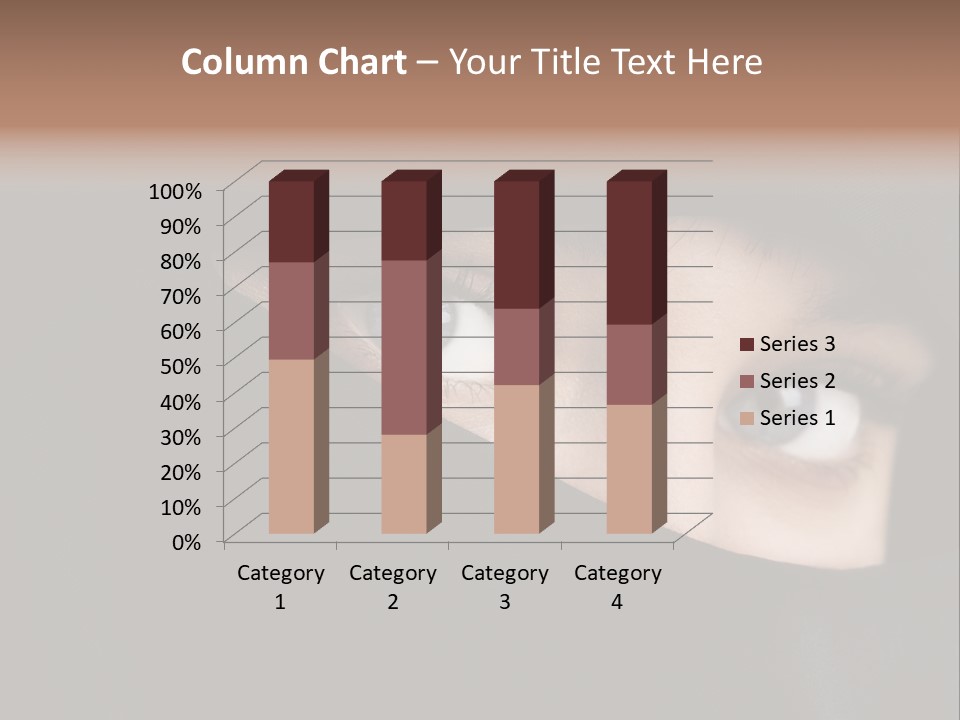 Beautiful Niqab Eyes PowerPoint Template
