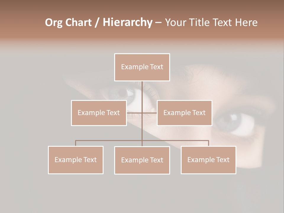 Beautiful Niqab Eyes PowerPoint Template