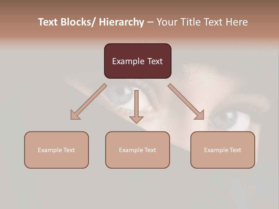 Beautiful Niqab Eyes PowerPoint Template