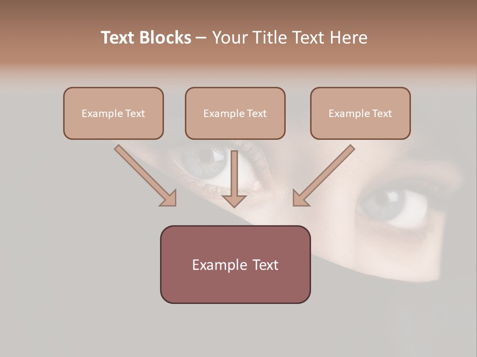 Beautiful Niqab Eyes PowerPoint Template