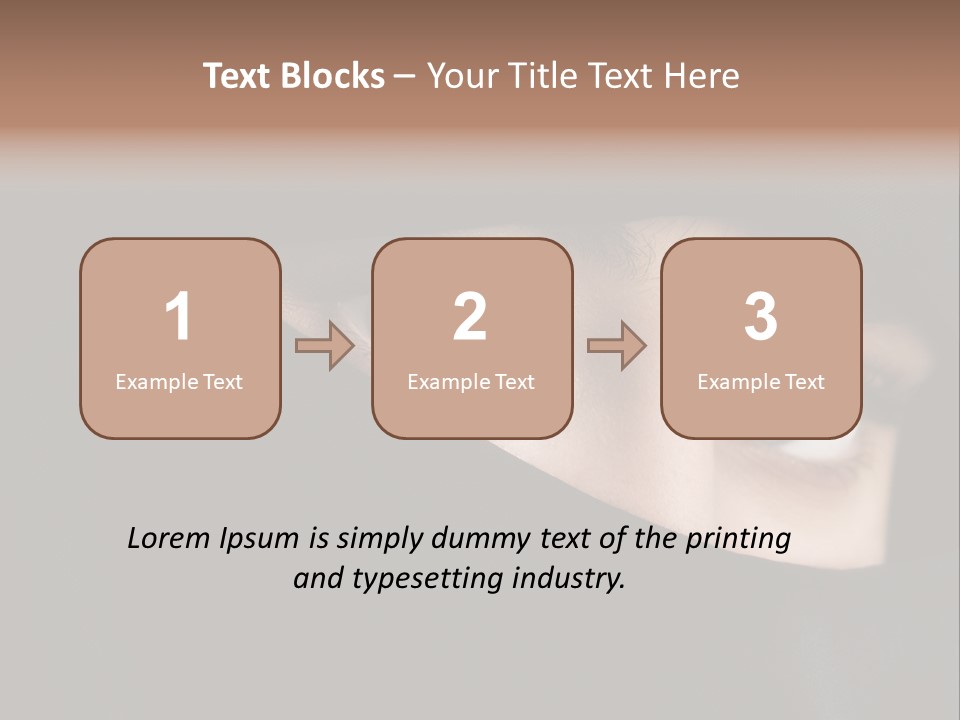 Beautiful Niqab Eyes PowerPoint Template