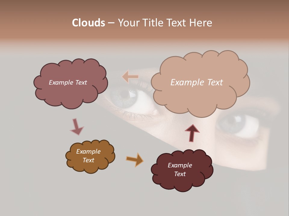 Beautiful Niqab Eyes PowerPoint Template