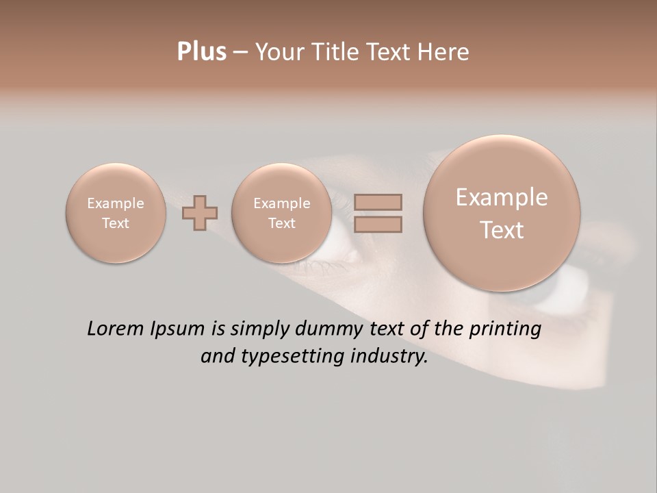 Beautiful Niqab Eyes PowerPoint Template