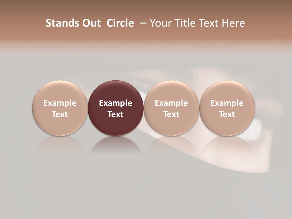 Beautiful Niqab Eyes PowerPoint Template