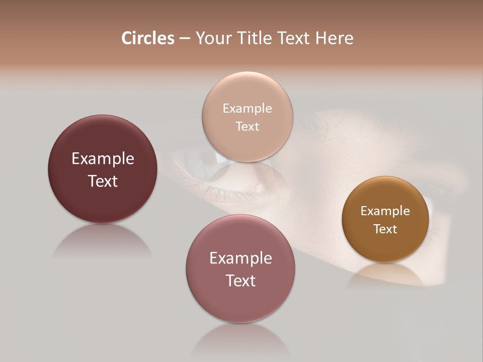 Beautiful Niqab Eyes PowerPoint Template