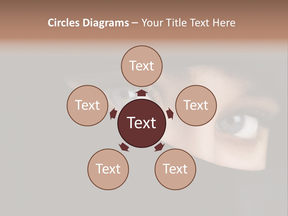 Beautiful Niqab Eyes PowerPoint Template