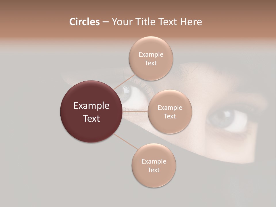 Beautiful Niqab Eyes PowerPoint Template