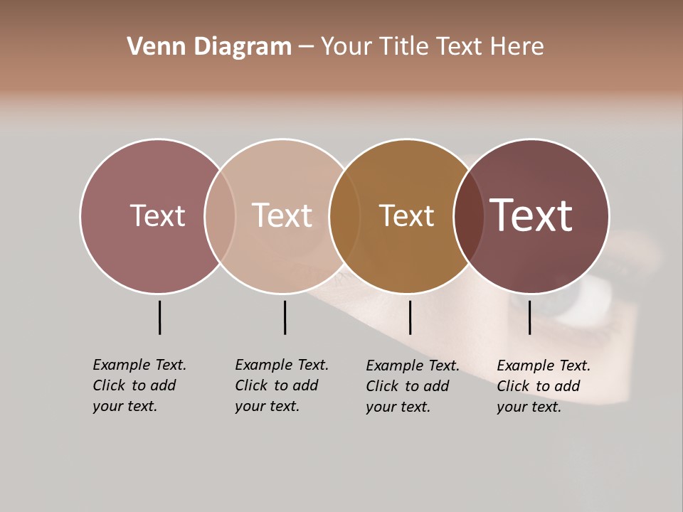 Beautiful Niqab Eyes PowerPoint Template