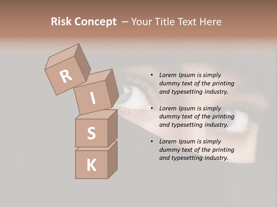 Beautiful Niqab Eyes PowerPoint Template