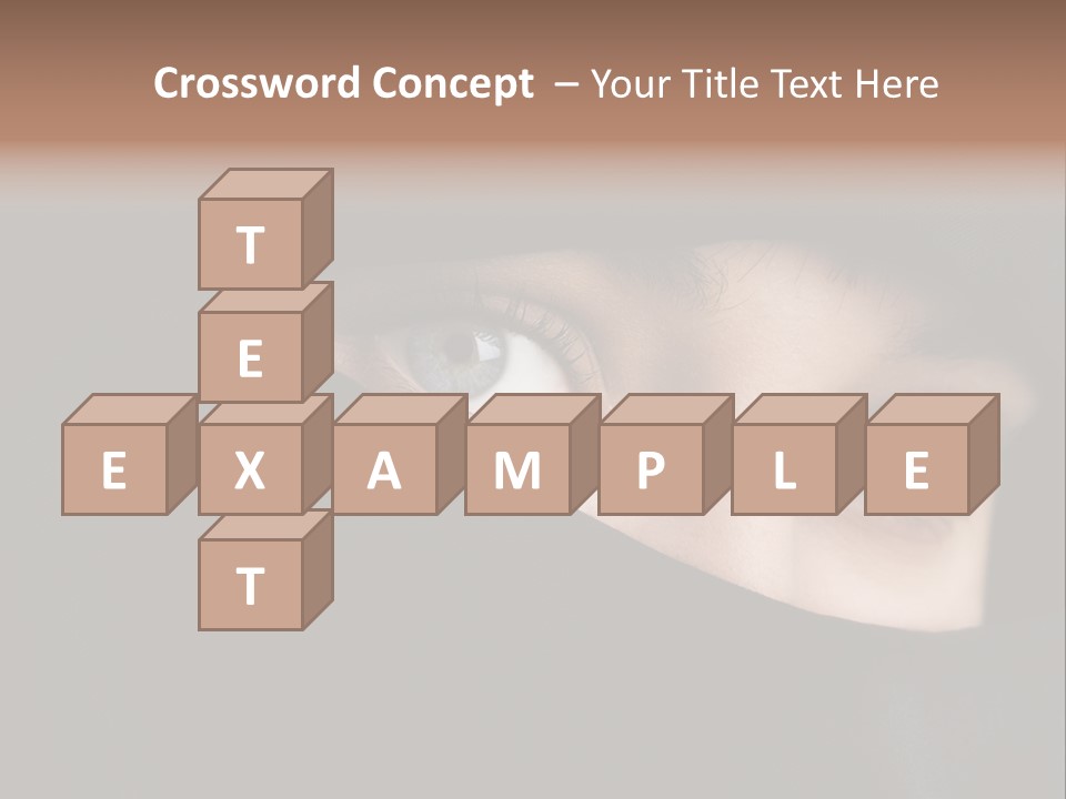 Beautiful Niqab Eyes PowerPoint Template