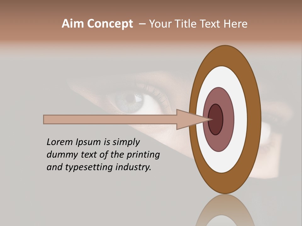 Beautiful Niqab Eyes PowerPoint Template