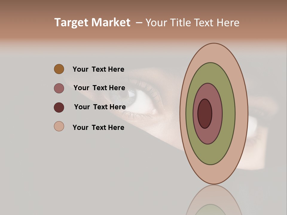 Beautiful Niqab Eyes PowerPoint Template