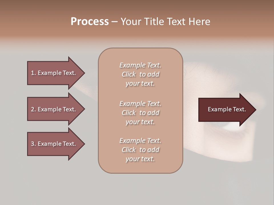 Beautiful Niqab Eyes PowerPoint Template