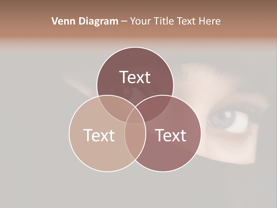 Beautiful Niqab Eyes PowerPoint Template