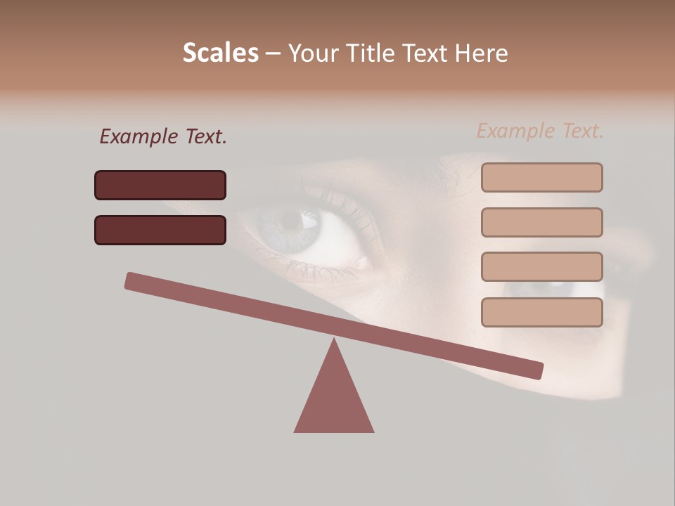 Beautiful Niqab Eyes PowerPoint Template