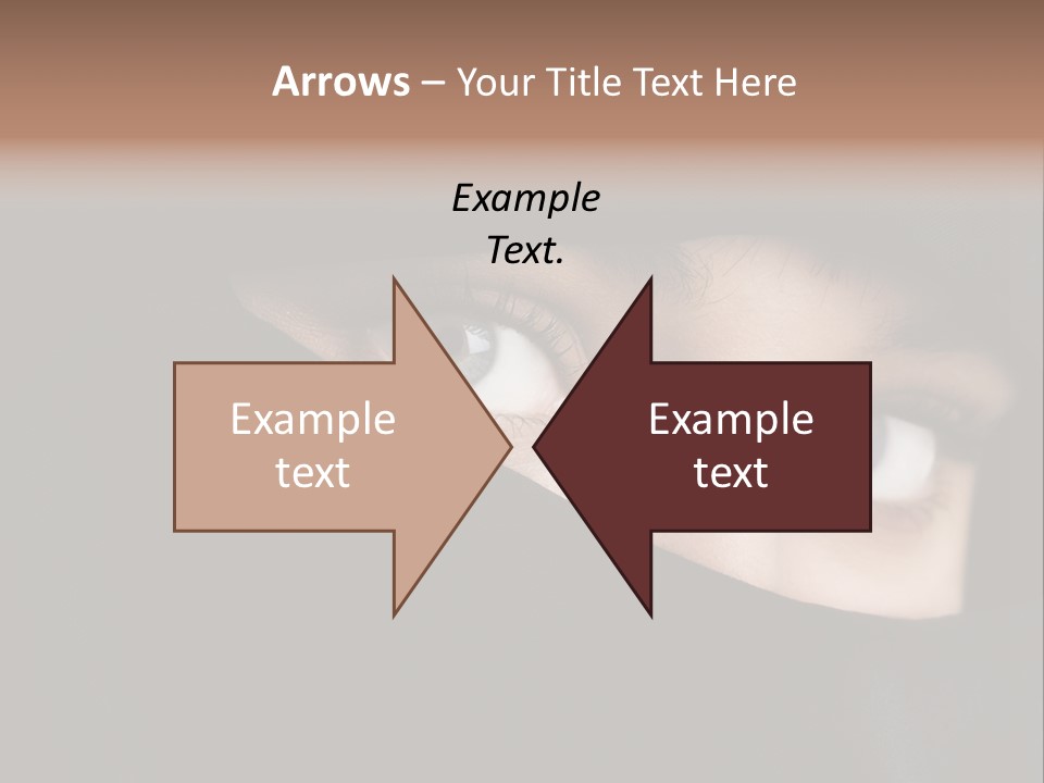 Beautiful Niqab Eyes PowerPoint Template