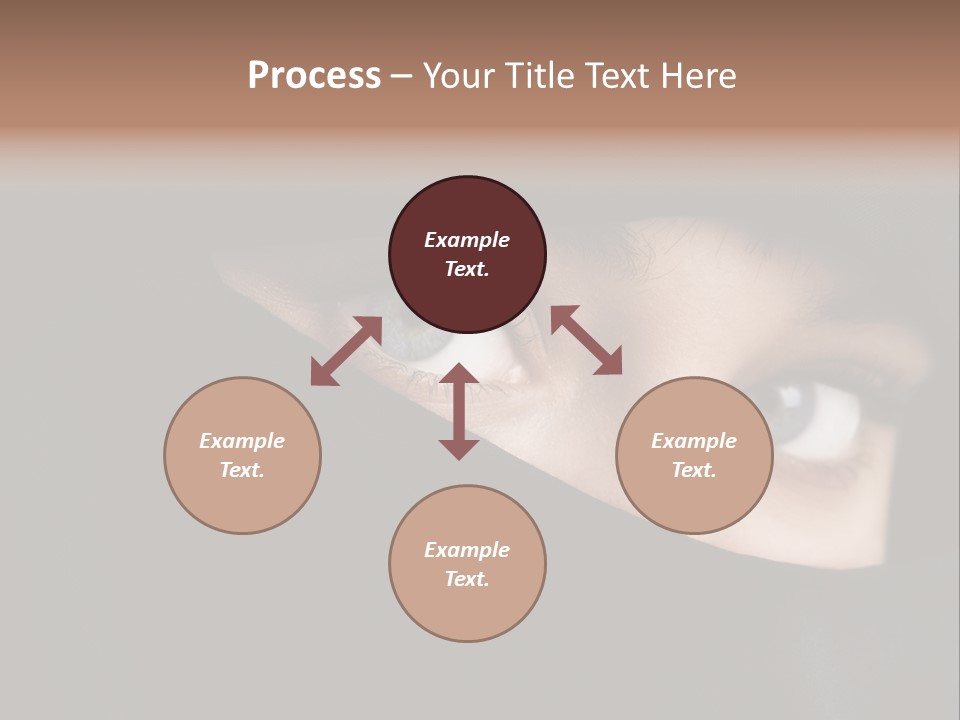 Beautiful Niqab Eyes PowerPoint Template