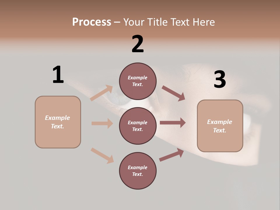 Beautiful Niqab Eyes PowerPoint Template