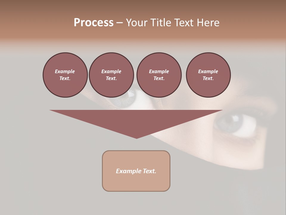 Beautiful Niqab Eyes PowerPoint Template