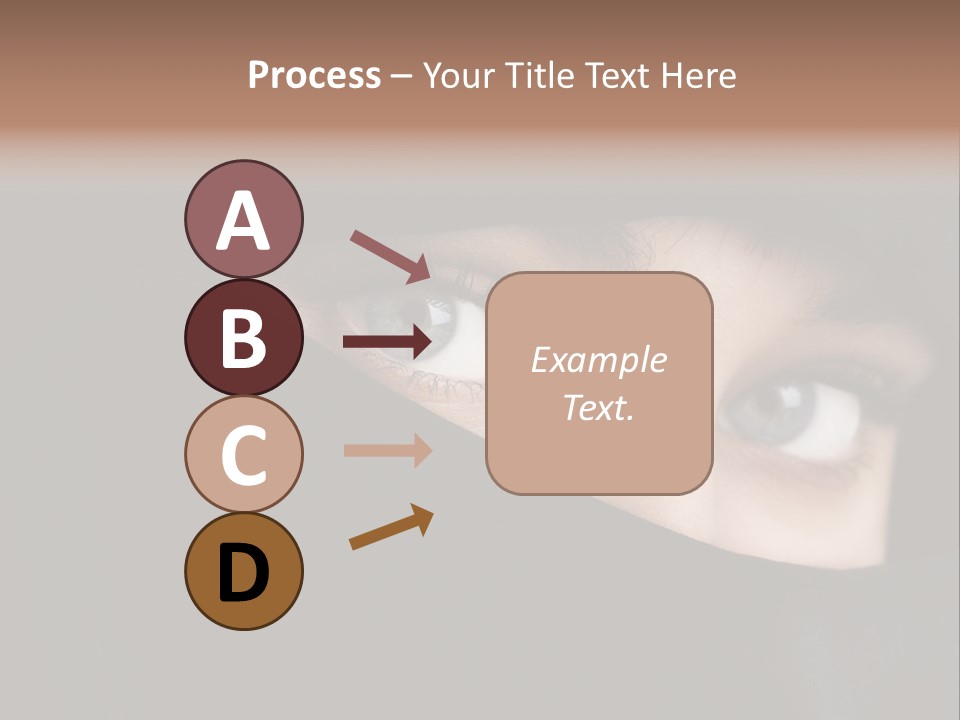 Beautiful Niqab Eyes PowerPoint Template