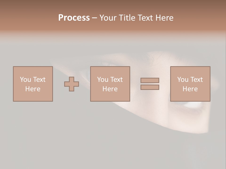 Beautiful Niqab Eyes PowerPoint Template