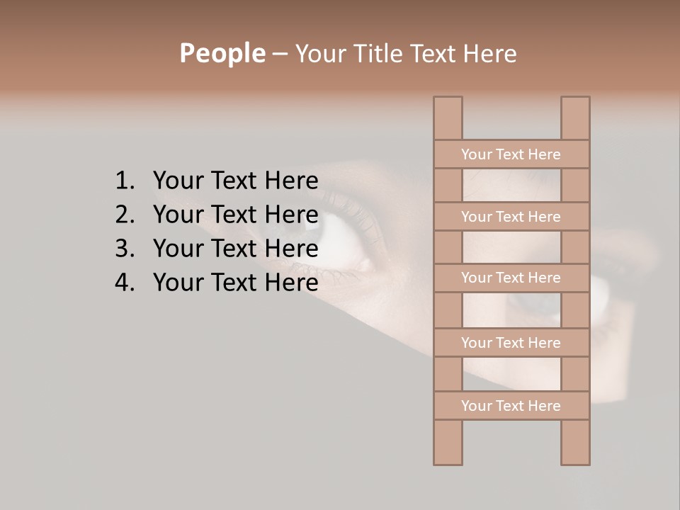 Beautiful Niqab Eyes PowerPoint Template