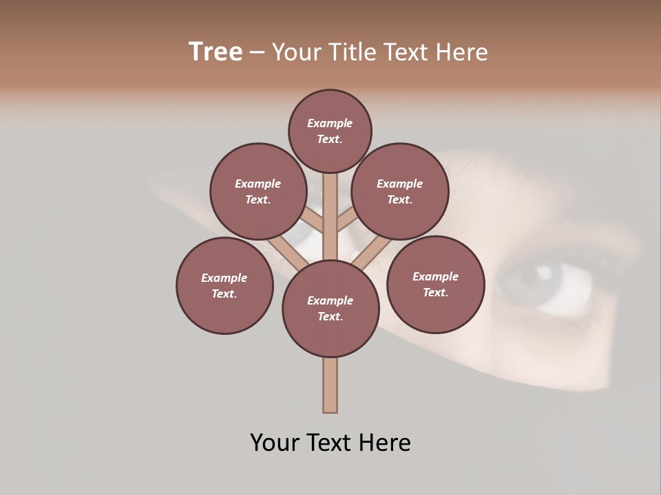 Beautiful Niqab Eyes PowerPoint Template