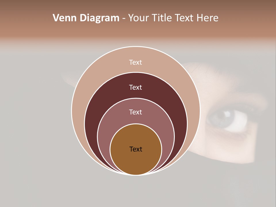 Beautiful Niqab Eyes PowerPoint Template