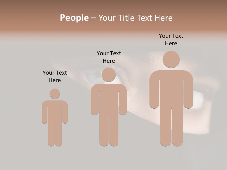 Beautiful Niqab Eyes PowerPoint Template