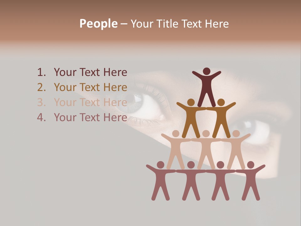 Beautiful Niqab Eyes PowerPoint Template