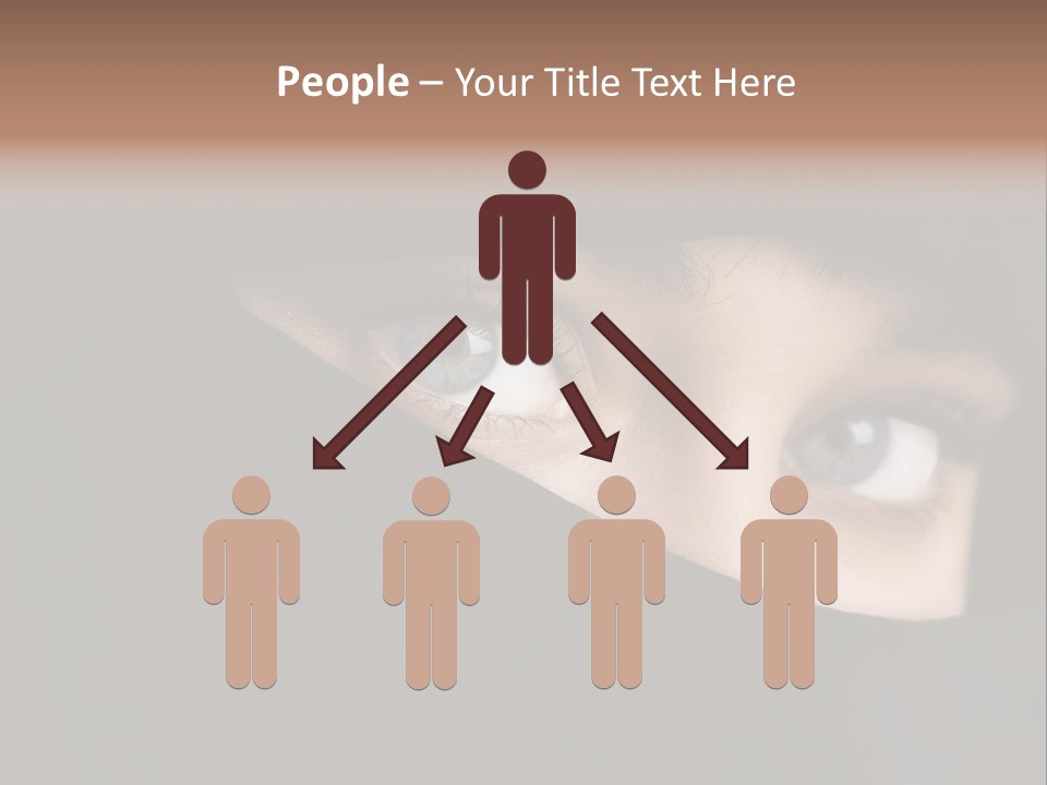 Beautiful Niqab Eyes PowerPoint Template