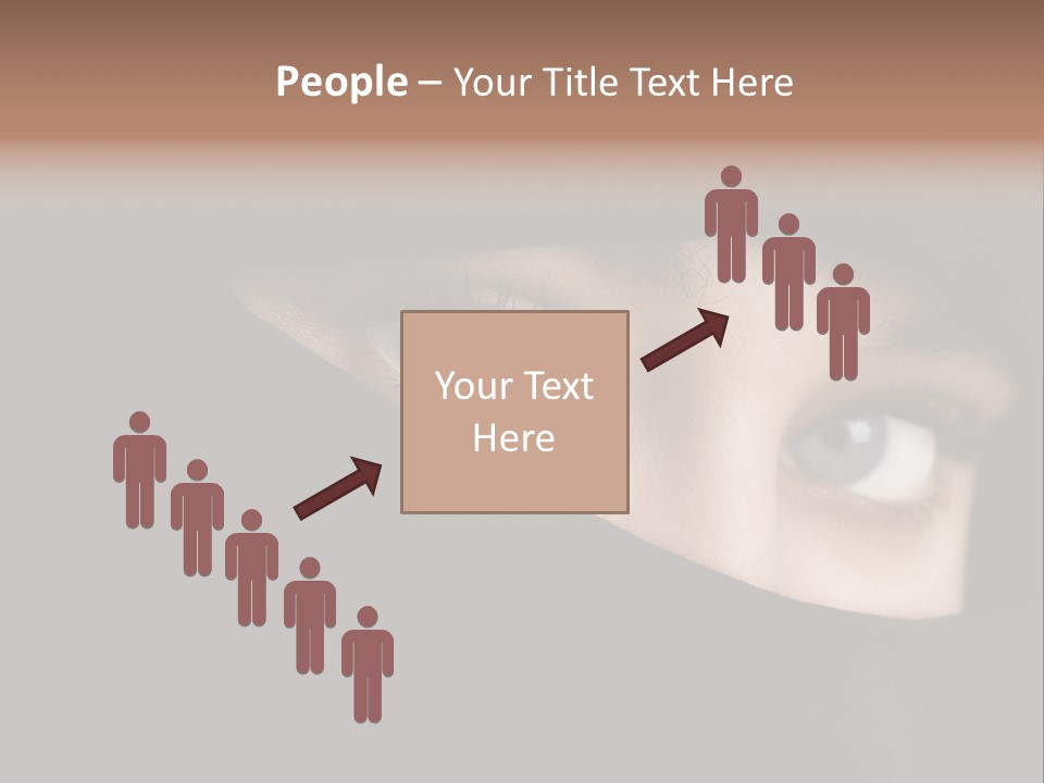 Beautiful Niqab Eyes PowerPoint Template