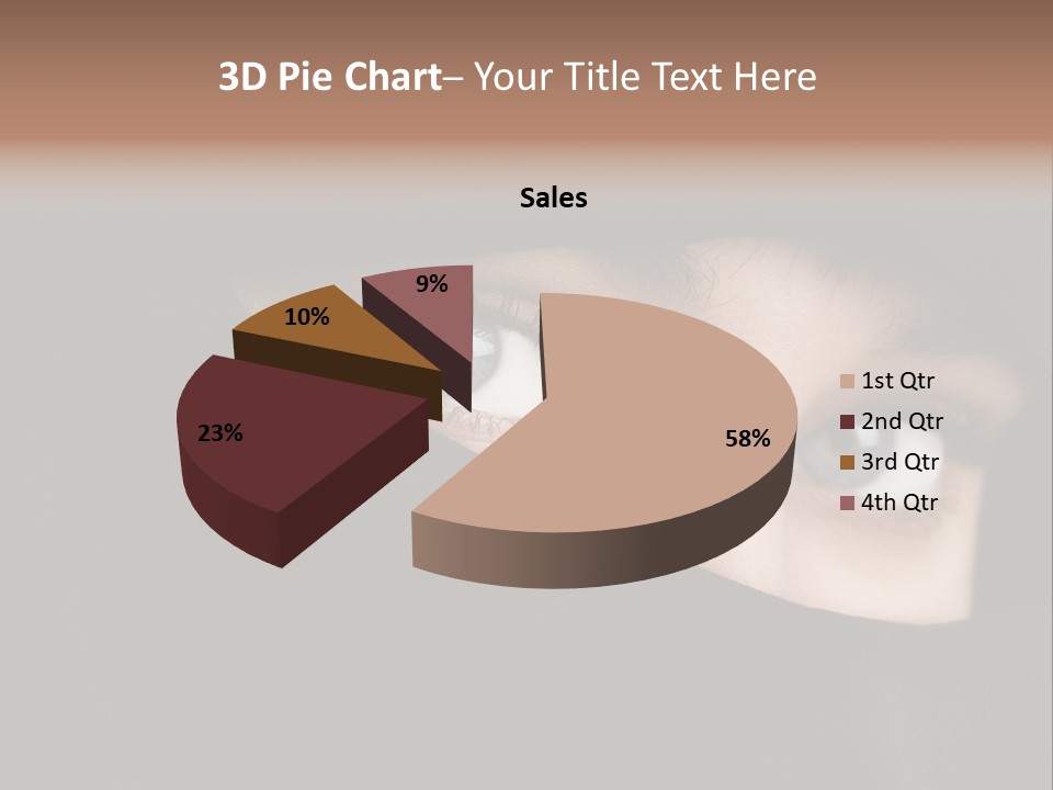 Beautiful Niqab Eyes PowerPoint Template