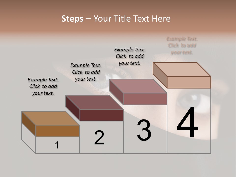 Beautiful Niqab Eyes PowerPoint Template