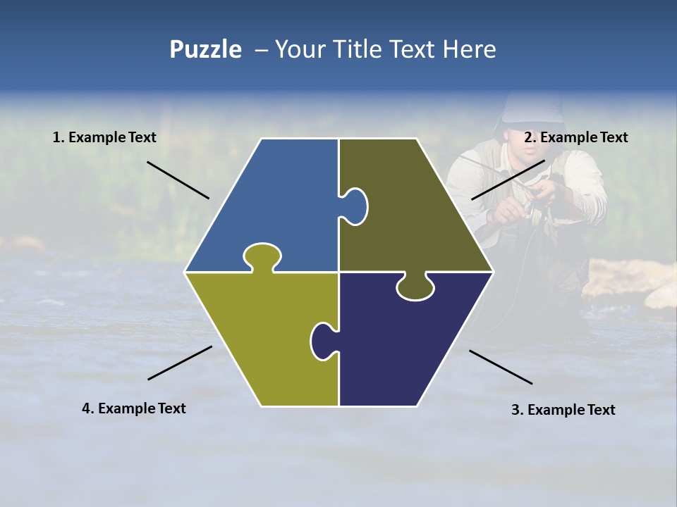 Apprendre À Pêcher PowerPoint Template