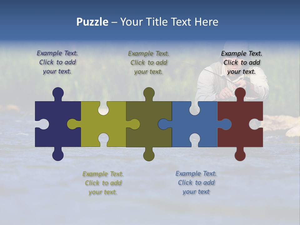 Apprendre À Pêcher PowerPoint Template