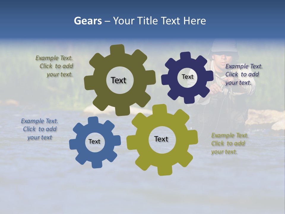 Apprendre À Pêcher PowerPoint Template