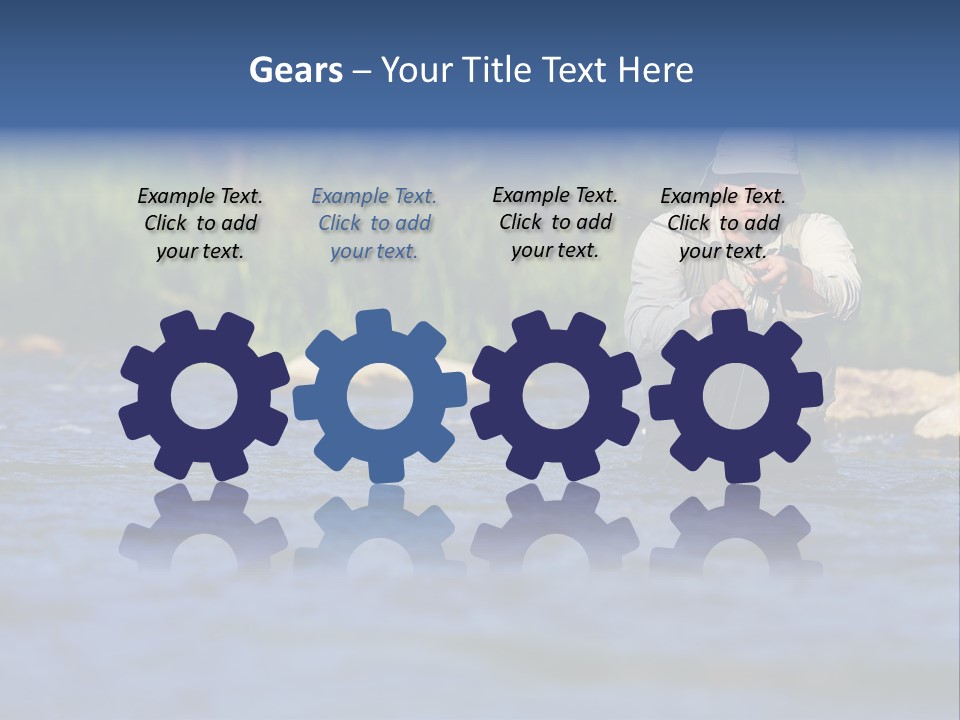 Apprendre À Pêcher PowerPoint Template